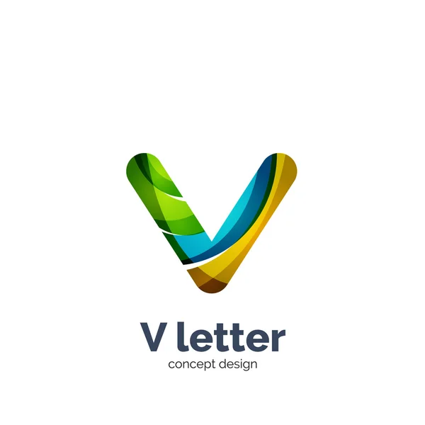 Letra V logo — Vector de stock