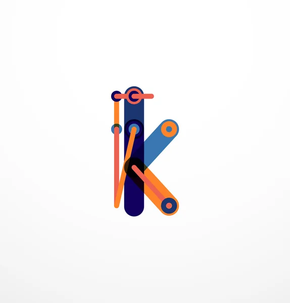 Logo de lettre vectorielle — Image vectorielle