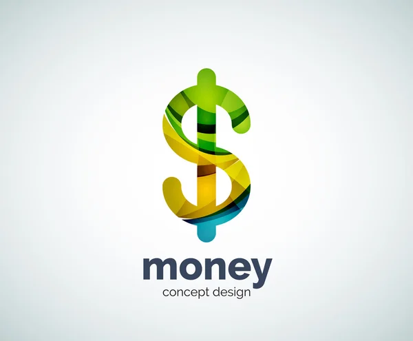 Vektör Doları logo şablonu — Stok Vektör