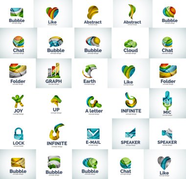Vektör iş logo toplama