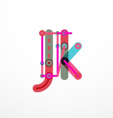 Özet satırı tasarım mektup logo