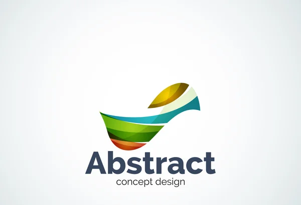 Abstracte Golf logo sjabloon, vloeiende beweging concept — Stockvector