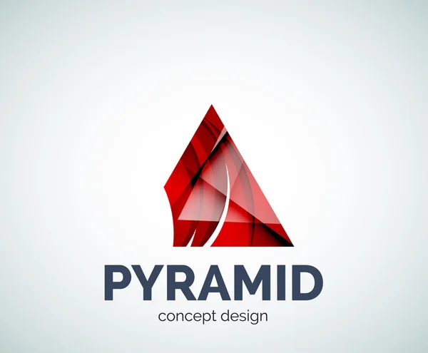 Ikona marki Pyramid logo firmy — Wektor stockowy