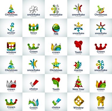 Vektör iş logo toplama