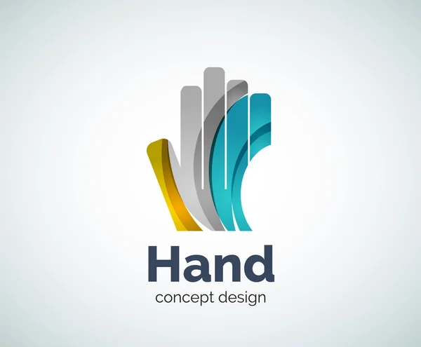 Modèle de logo main — Image vectorielle