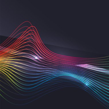 Koyu arka plan dalga duman