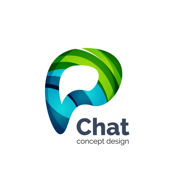 ビジネスのベクトルのロゴのテンプレート - チャット クラウド — ストックベクタ
