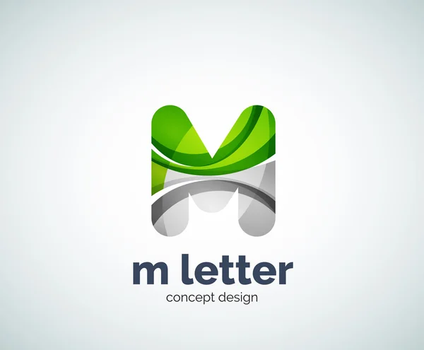 Lettera M logo — Vettoriale Stock