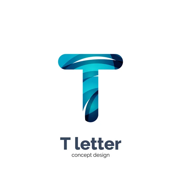 Lettera T logo — Vettoriale Stock