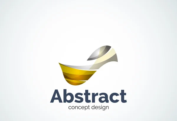 Abstracte Golf logo sjabloon, vloeiende beweging concept — Stockvector