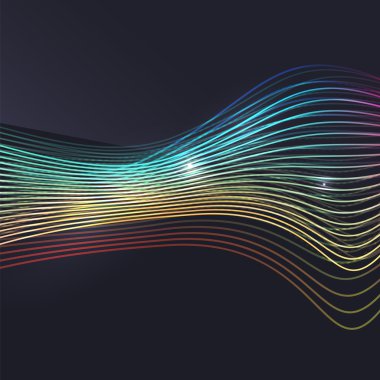 Koyu arka plan dalga duman