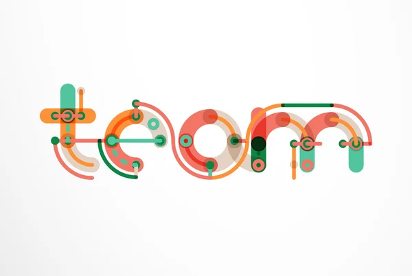 Abstracte lijn ontwerp brief logo — Stockvector