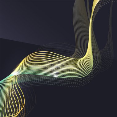 Koyu arka plan dalga duman