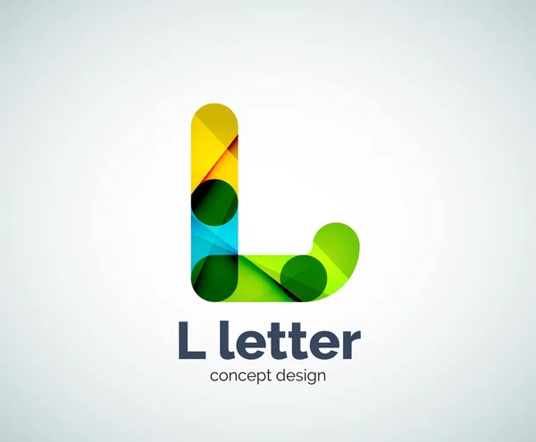 Lettera L logo — Vettoriale Stock