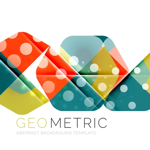 Glänzende geometrische abstrakte Hintergrund — Stockvektor