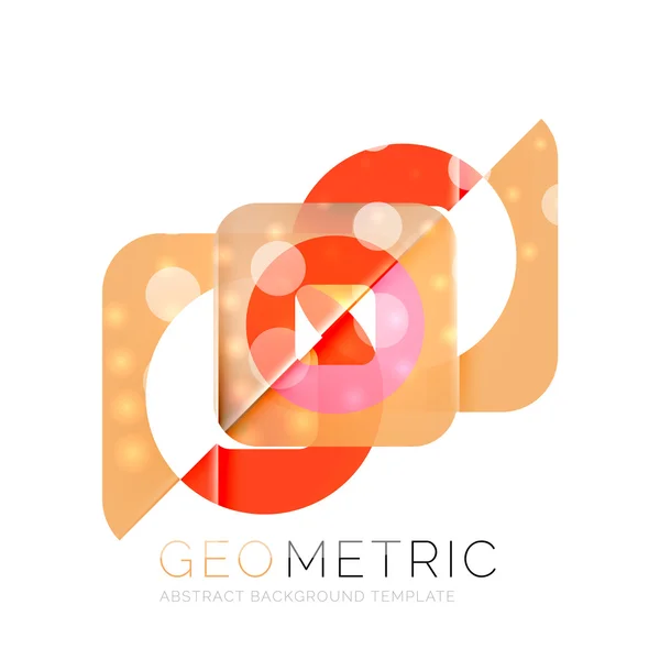 Moderne abstraite formes rondes fond répititon — Image vectorielle