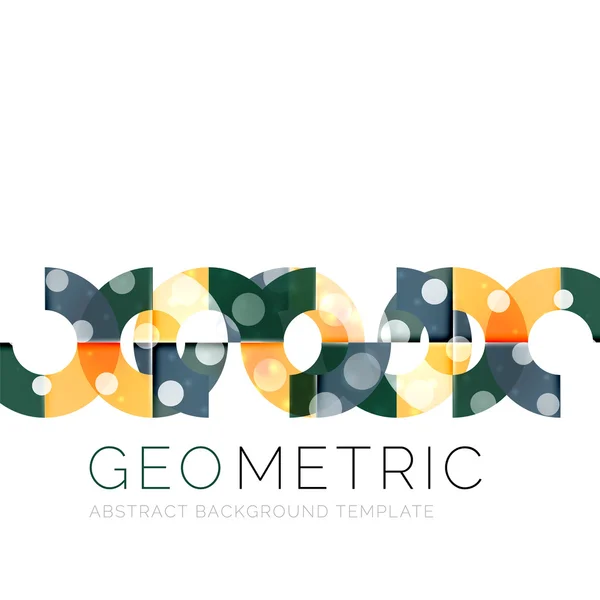 Geometrische minimale abstracte achtergrond met lichteffecten — Stockvector