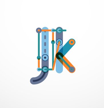 Özet satırı tasarım mektup logo