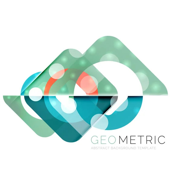 Fundo abstrato mínimo geométrico com efeitos de luz — Vetor de Stock