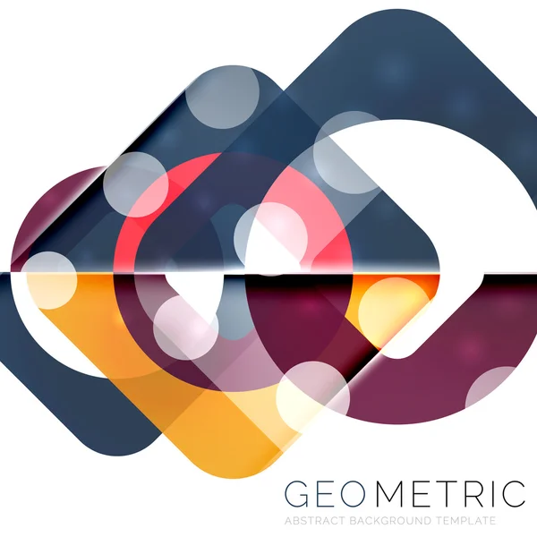 Fundo abstrato geométrico brilhante — Vetor de Stock