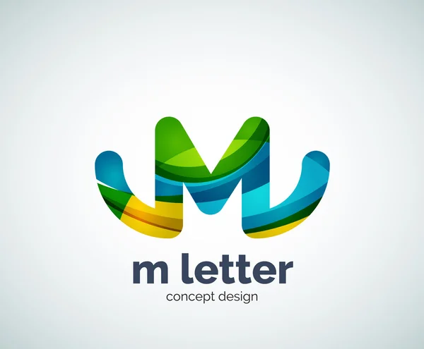 Letra M logo — Vector de stock