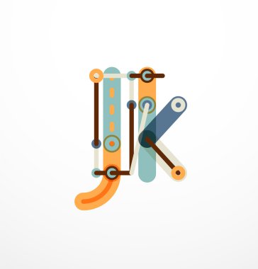 Özet satırı tasarım mektup logo