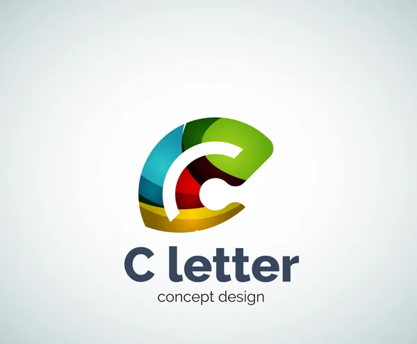 Plantilla de logotipo de concepto de letra Vector C — Vector de stock