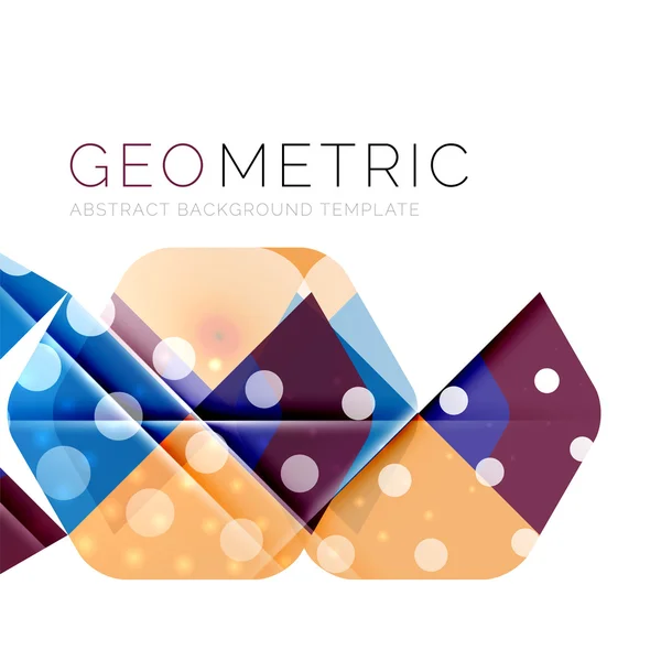 光沢のある幾何学的な抽象的な背景 — ストックベクタ