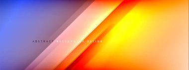 Hareket konsepti, sıvı renk eğimlerinde parlak parlak çizgiler soyut arkaplanlar. Metin için dinamik gölgeler ve ışık şablonları