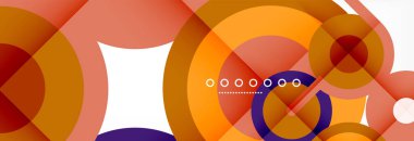 Kapaklar, afişler, el ilanları ve posterler ve diğer şablonlar için çemberler ve çizgiler soyut arkaplan