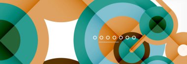 Kapaklar, afişler, el ilanları ve posterler ve diğer şablonlar için çemberler ve çizgiler soyut arkaplan