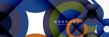 Kapaklar, afişler, el ilanları ve posterler ve diğer şablonlar için çemberler ve çizgiler soyut arkaplan