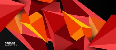 3d düşük poli soyut arka plan vektör çizimi