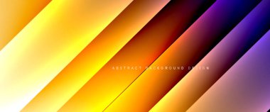 Dinamik diyagonal çizgileri olan akışkan eğimler soyut arkaplan. Dinamik ışık ve gölge efektleriyle parlak renkler. Vektör duvar kağıdı veya poster