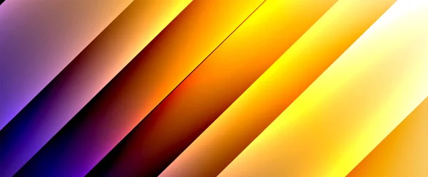 Gradientes de fluido com linhas diagonais dinâmicas fundo abstrato. Cores brilhantes com luz dinâmica e efeitos de sombra. Papel de parede vetorial ou cartaz — Vetor de Stock