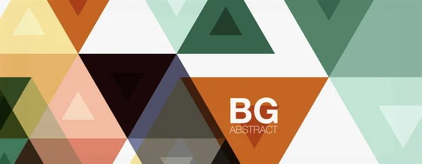 Mosaik-Dreieck-Muster abstrakter Hintergrund für Cover, Banner, Flyer, Poster und andere Vorlagen — Stockvektor
