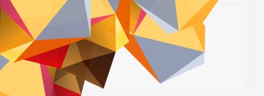 3d mozaik soyut arkaplan, düşük poli şekilli geometrik tasarım