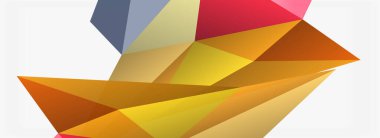 3d mozaik soyut arkaplan, düşük poli şekilli geometrik tasarım