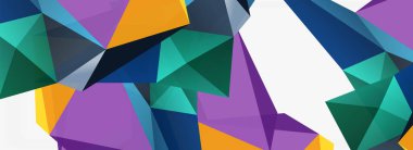 3d mozaik soyut arkaplan, düşük poli şekilli geometrik tasarım