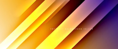 Dinamik diyagonal çizgileri olan akışkan eğimler soyut arkaplan. Dinamik ışık ve gölge efektleriyle parlak renkler. Vektör duvar kağıdı veya poster