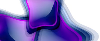 Çemberler ve baloncuklar soyut arka plan. Web pankartı, uygulama veya poster için sıvı yuvarlak şekiller