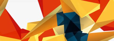 3d mozaik soyut arkaplan, düşük poli şekilli geometrik tasarım