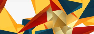 3d mozaik soyut arkaplan, düşük poli şekilli geometrik tasarım