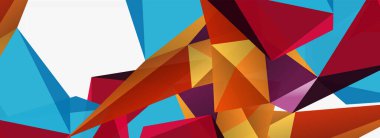 3d mozaik soyut arkaplan, düşük poli şekilli geometrik tasarım