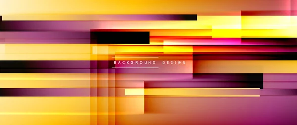 Dynamic lines on fluid color gradient. Trendy geometric abstract background for your text, logo or graphics — Stock Vector