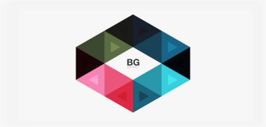 Kapak, afiş, el ilanı ve poster ve diğer şablon için mozaik üçgen deseni soyut arkaplan