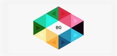 Kapak, afiş, el ilanı ve poster ve diğer şablon için mozaik üçgen deseni soyut arkaplan