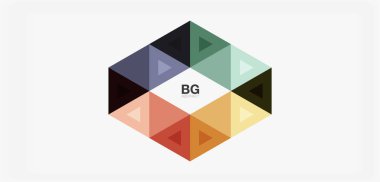 Kapak, afiş, el ilanı ve poster ve diğer şablon için mozaik üçgen deseni soyut arkaplan