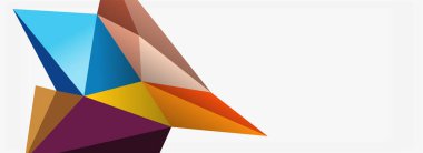 3d mozaik soyut arkaplan, düşük poli şekilli geometrik tasarım