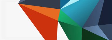 3d mozaik soyut arkaplan, düşük poli şekilli geometrik tasarım